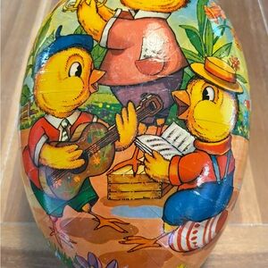 Vintage Jumbo German Paper Mache Egg - Rare 12” Size